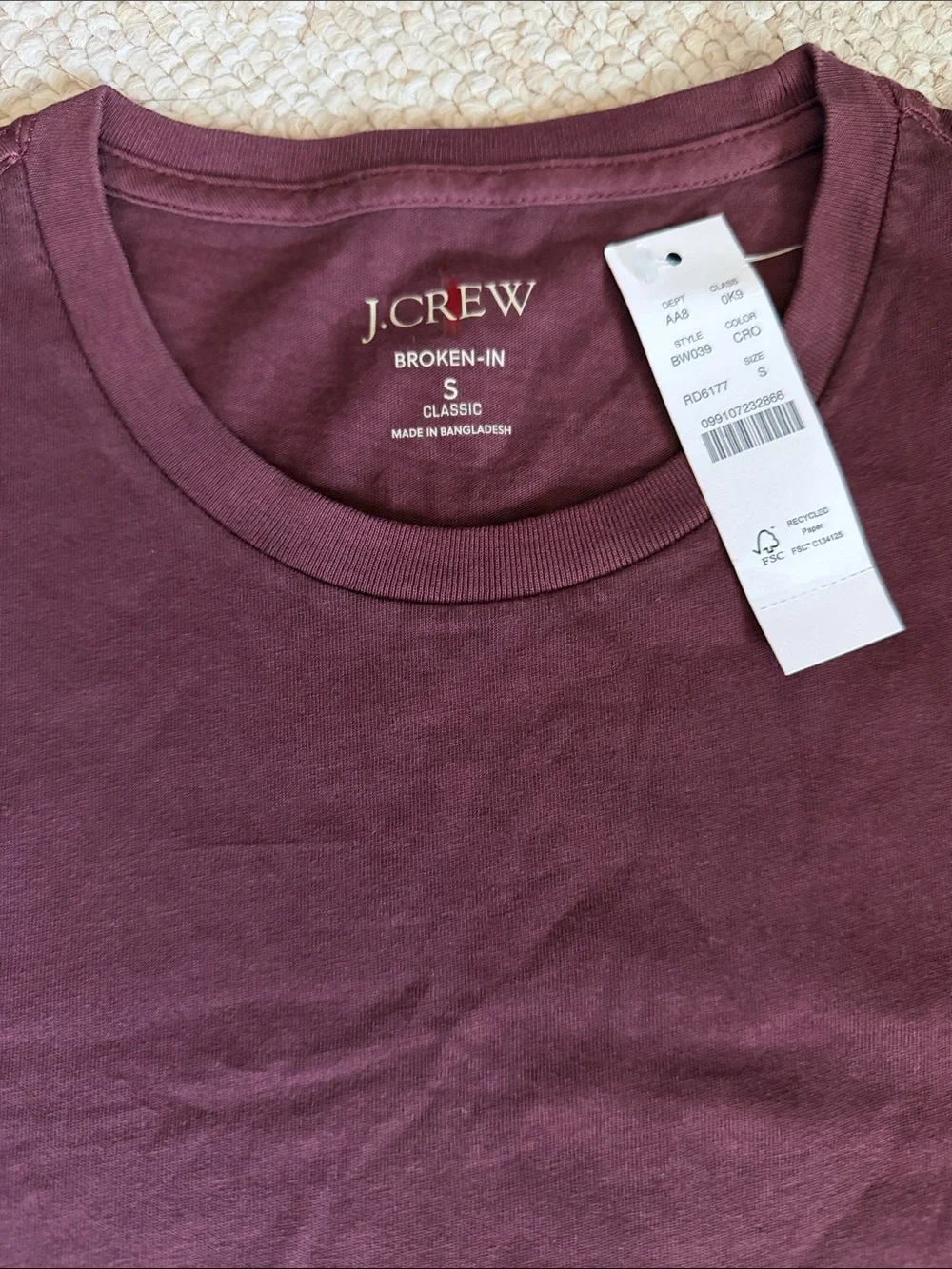 J. Crew Men's Broken In tee